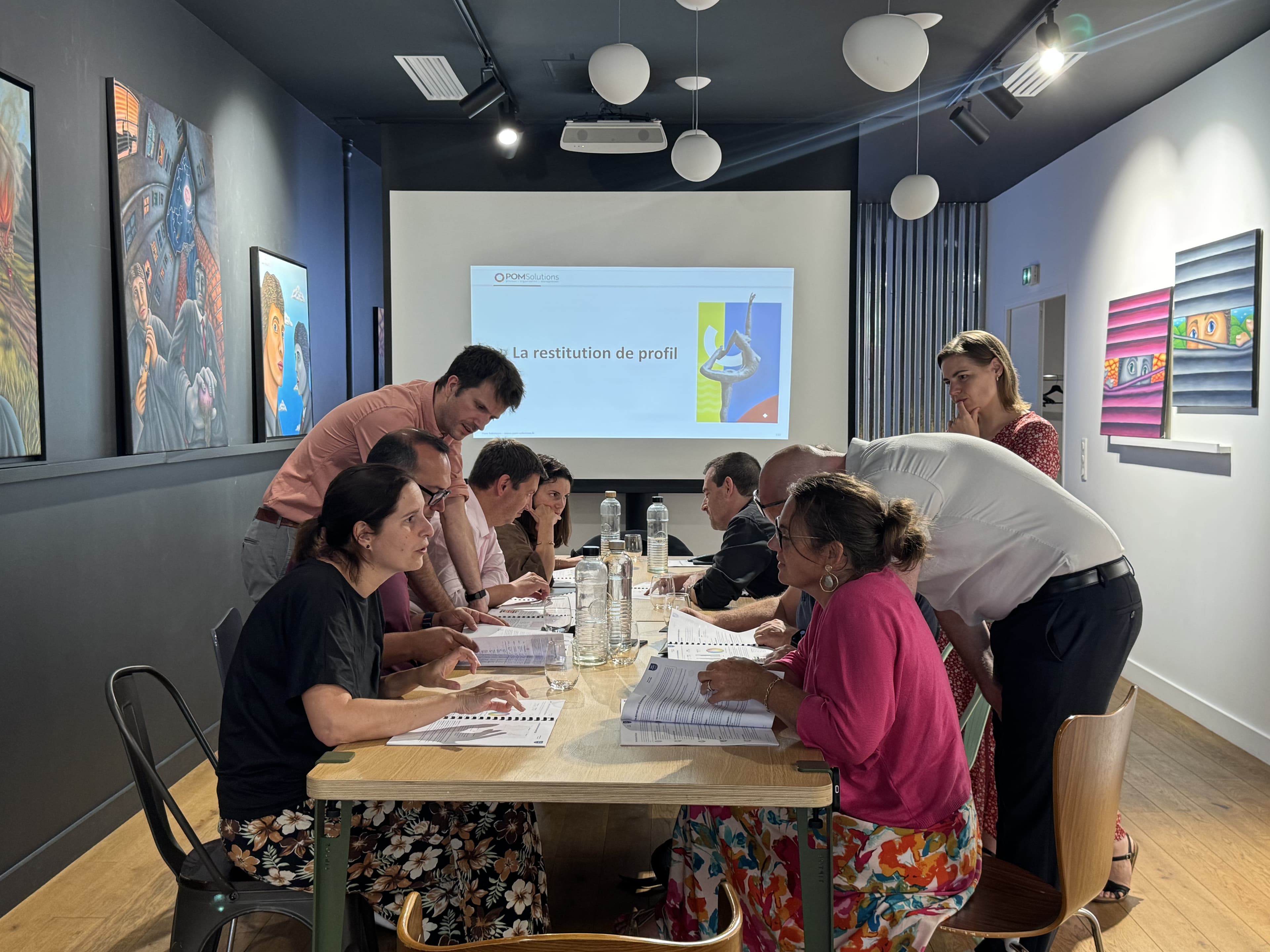 Restitution des profils DISC après l'atelier de cuisine au 3ème Cercle, Paris 11